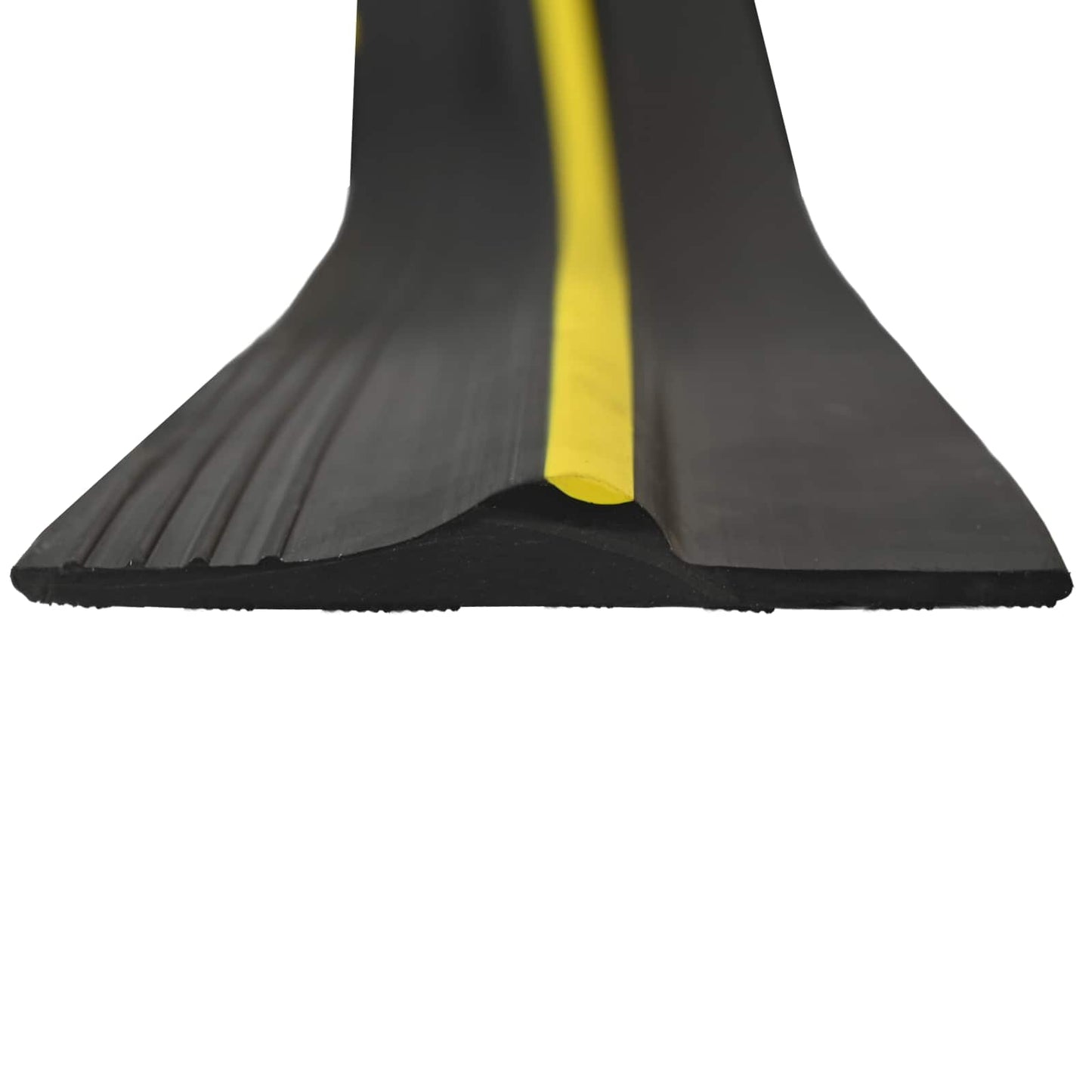 vidaXL Garage Floor Seal Black and Yellow 12 x 90 mm 2 m PVC