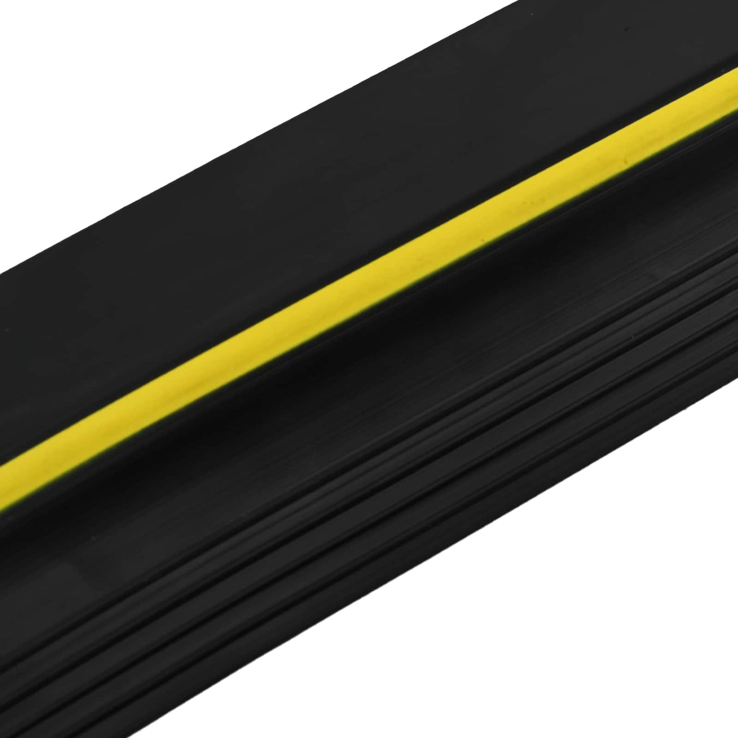 vidaXL Garage Floor Seal Black and Yellow 12 x 90 mm 3 m PVC