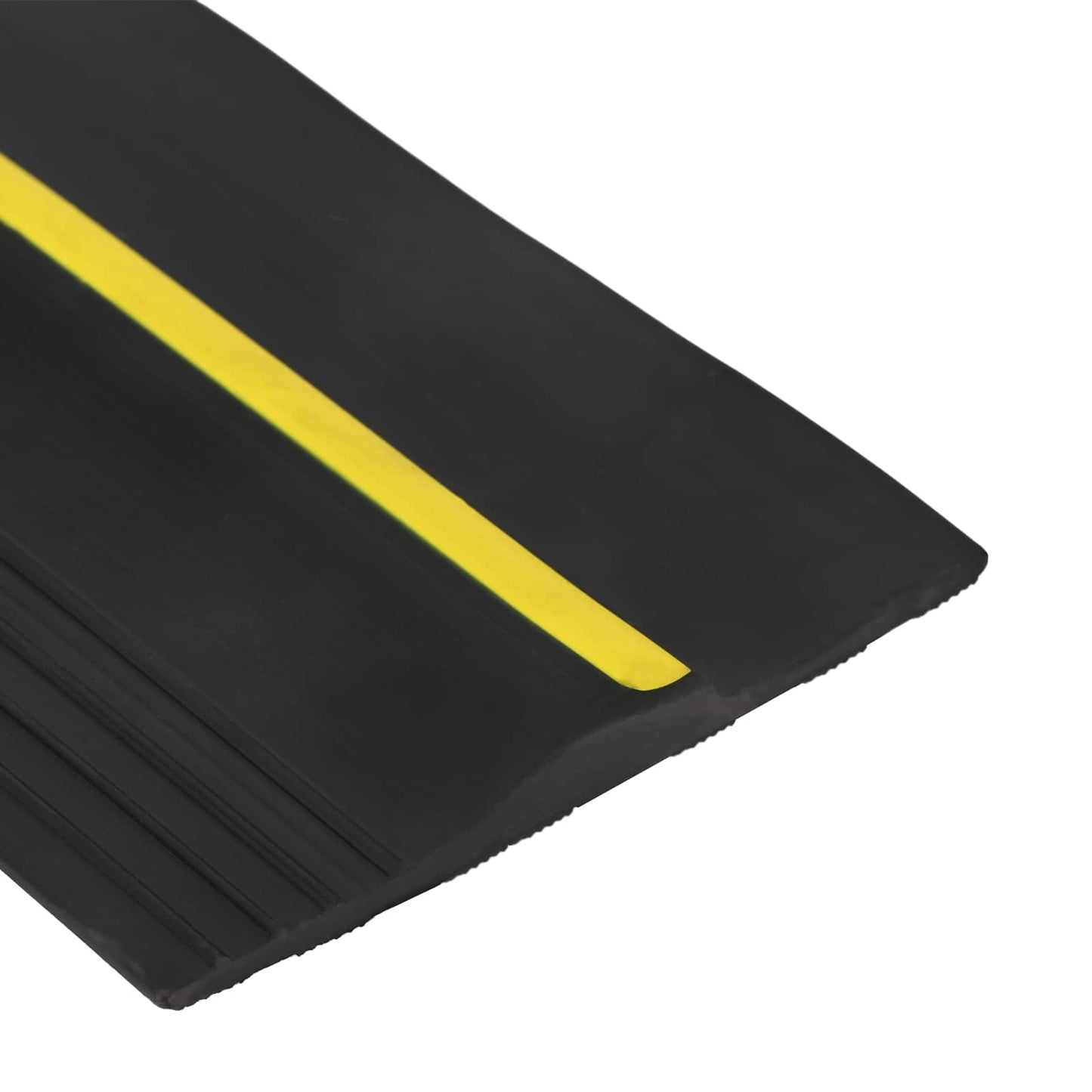 vidaXL Garage Floor Seal Black and Yellow 12 x 90 mm 4 m PVC