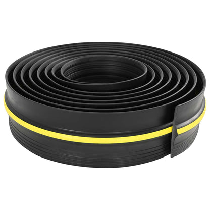 vidaXL Garage Floor Seal Black and Yellow 12 x 90 mm 4 m PVC
