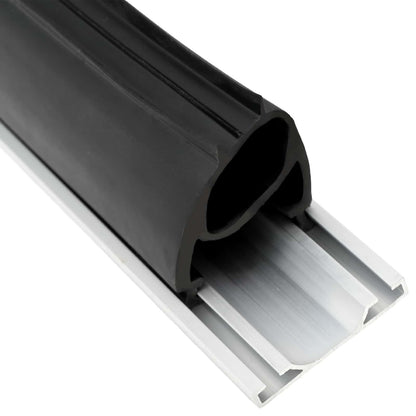 vidaXL Garage Door Seal Black 41 x 33 mm 2.5 m PVC