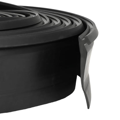 vidaXL Garage Door Seal Black 52 x 2 mm 5 m PVC