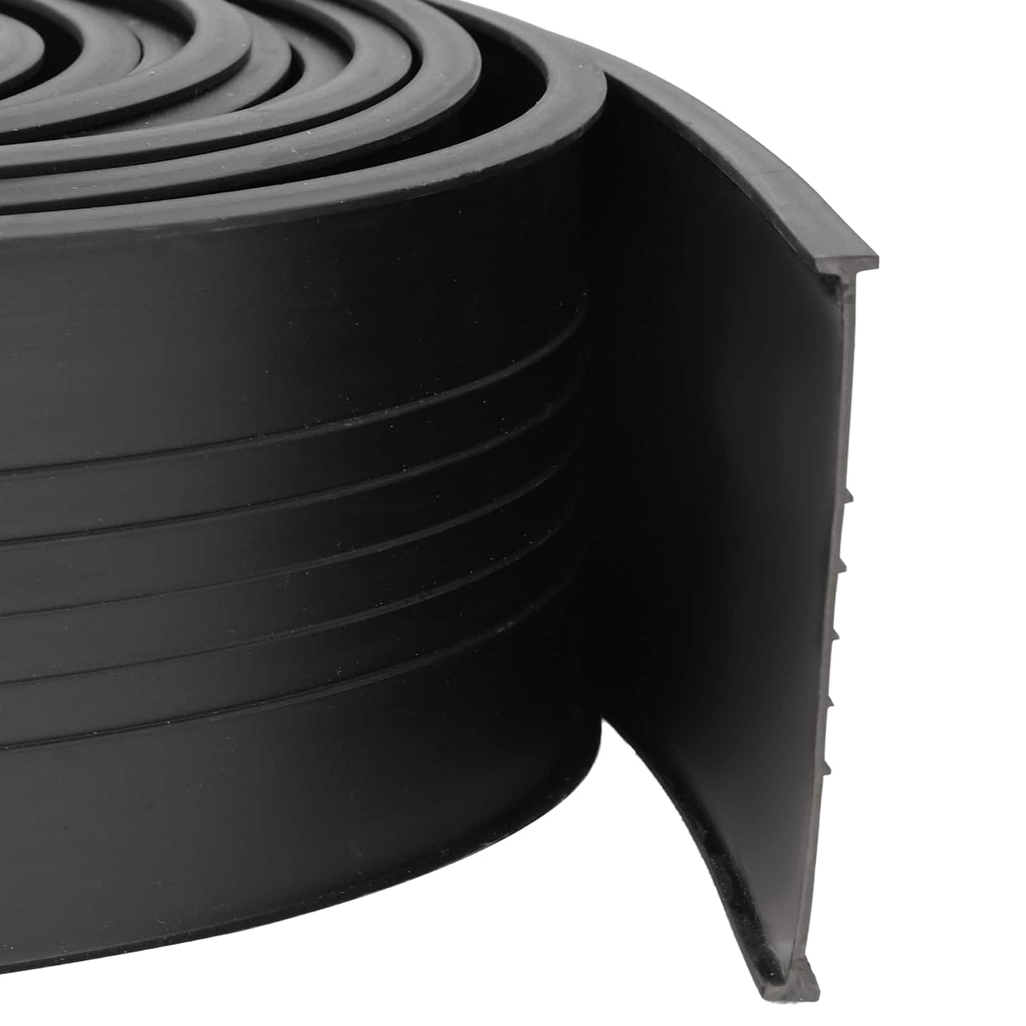 vidaXL Garage Door Seal Black 70 x 6 mm 4 m PVC