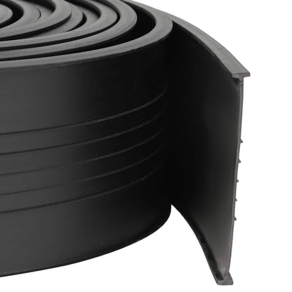 vidaXL Garage Door Seal Black 70 x 6 mm 5 m PVC
