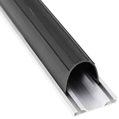 vidaXL Garage Door Seal Black 70 x 6 mm 5 m PVC