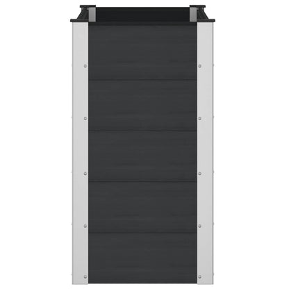 vidaXL Garden Raised Bed Black 100 x 50 x 91 cm