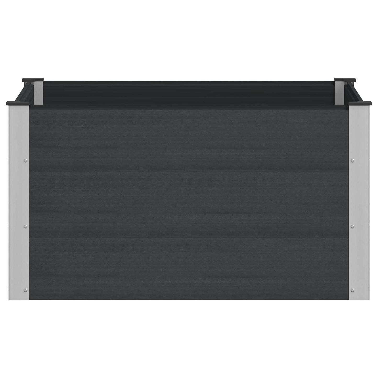 vidaXL Garden Raised Bed Black 100 x 100 x 54 cm