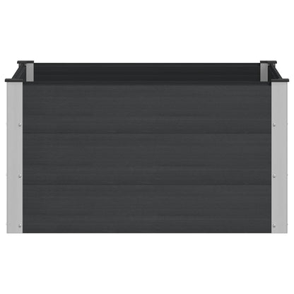 vidaXL Garden Raised Bed Black 100 x 100 x 54 cm