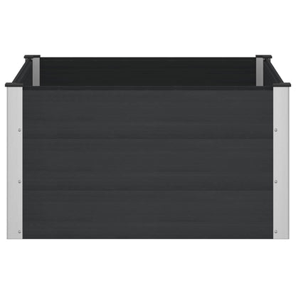 vidaXL Garden Raised Bed Black 100 x 100 x 54 cm