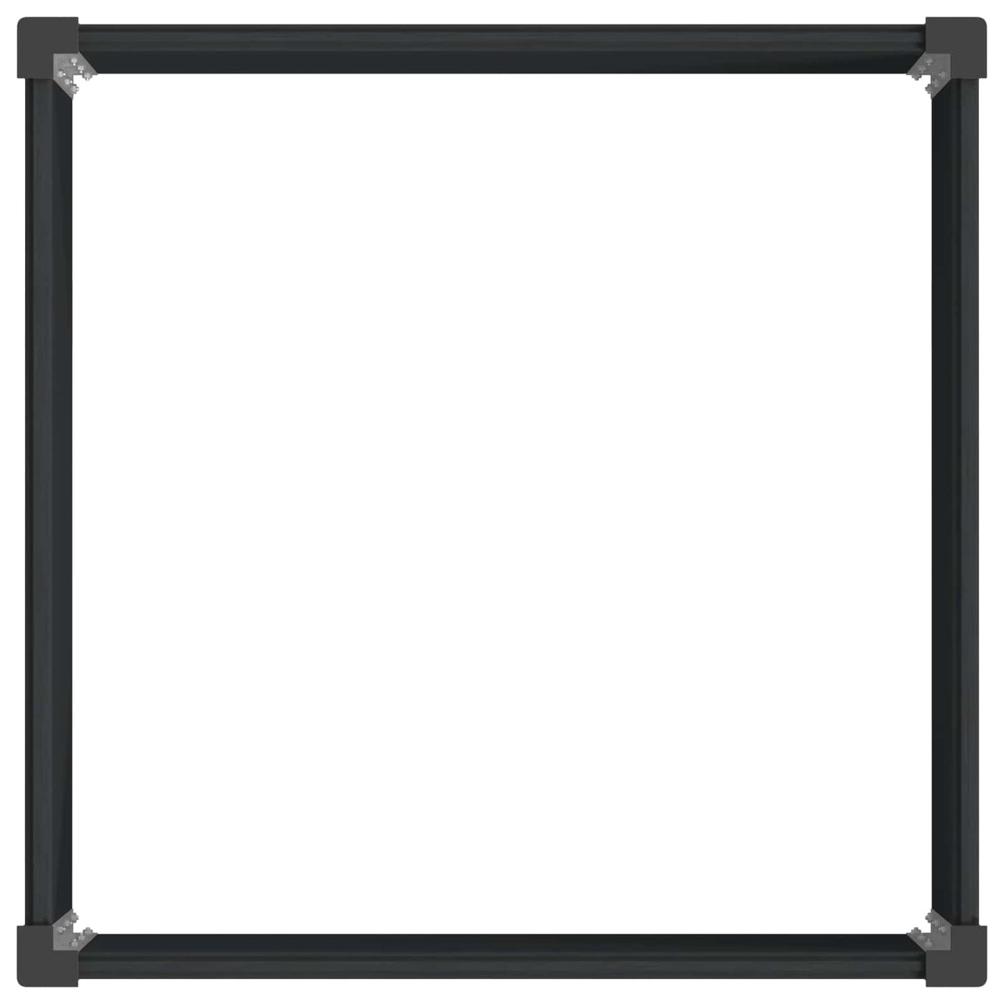 vidaXL Garden Raised Bed Black 100 x 100 x 54 cm