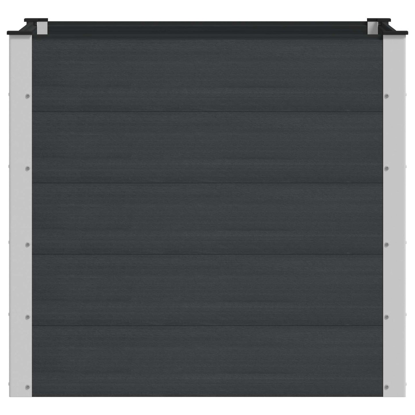 vidaXL Garden Raised Bed Black 100 x 100 x 91 cm