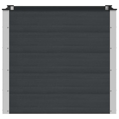 vidaXL Garden Raised Bed Black 100 x 100 x 91 cm