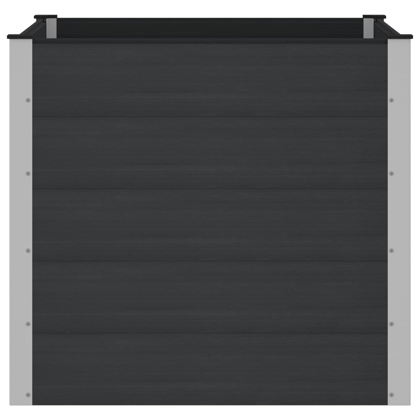 vidaXL Garden Raised Bed Black 100 x 100 x 91 cm