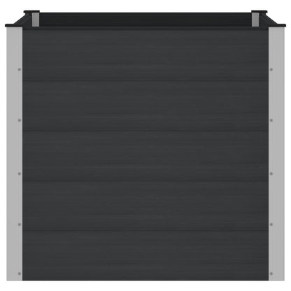 vidaXL Garden Raised Bed Black 100 x 100 x 91 cm