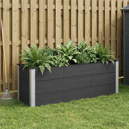 vidaXL Garden Raised Bed Black 150 x 50 x 54 cm
