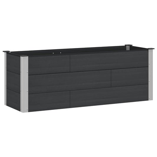 vidaXL Garden Raised Bed Black 150 x 50 x 54 cm