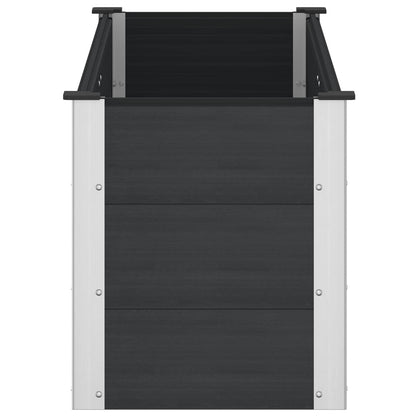vidaXL Garden Raised Bed Black 150 x 50 x 54 cm