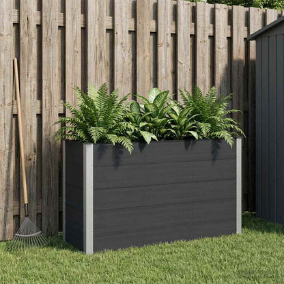 vidaXL Garden Raised Bed Black 150 x 50 x 91 cm