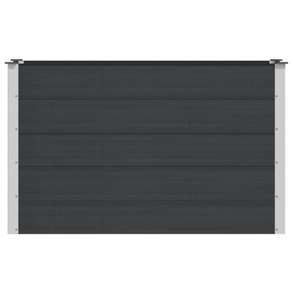 vidaXL Garden Raised Bed Black 150 x 50 x 91 cm