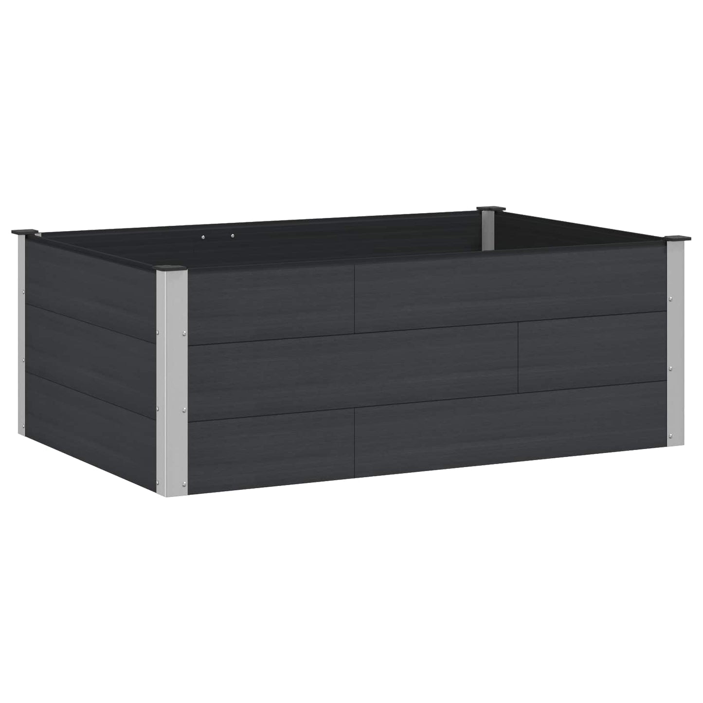 vidaXL Garden Raised Bed Black 150 x 100 x 54 cm