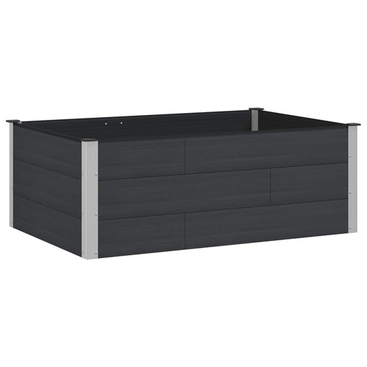 vidaXL Garden Raised Bed Black 150 x 100 x 54 cm