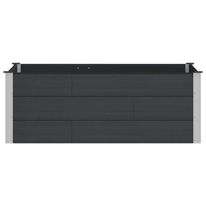 vidaXL Garden Raised Bed Black 150 x 100 x 54 cm