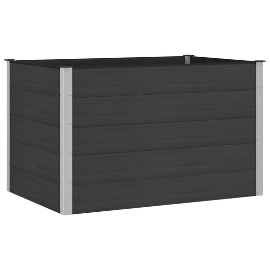 vidaXL Garden Raised Bed Black 150 x 100 x 91 cm