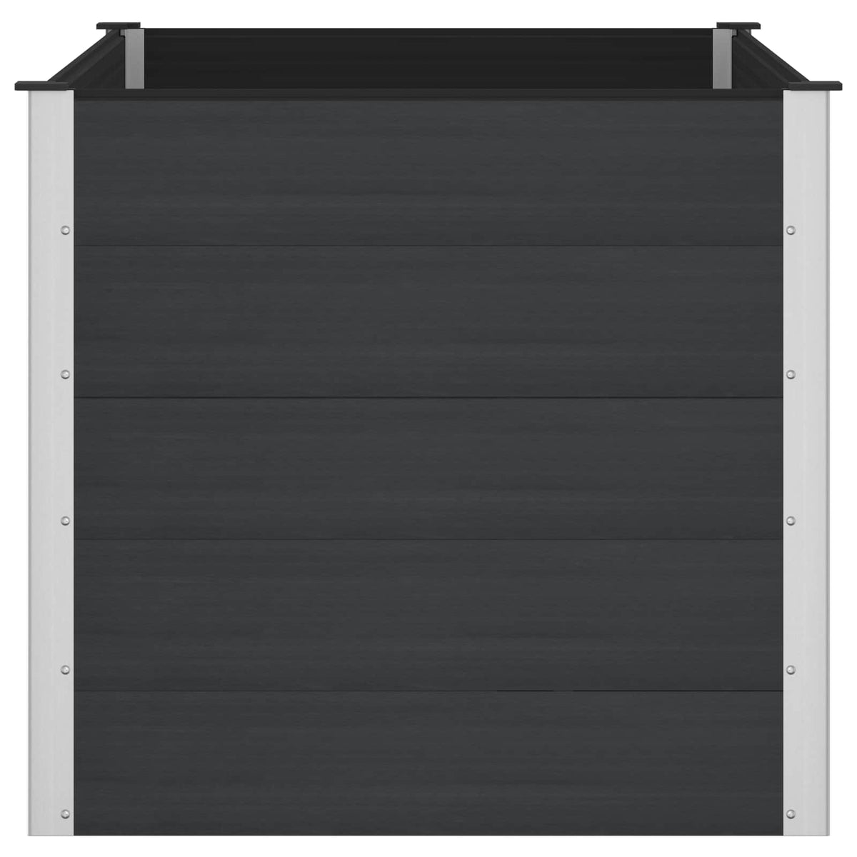 vidaXL Garden Raised Bed Black 150 x 100 x 91 cm WPC and Aluminium