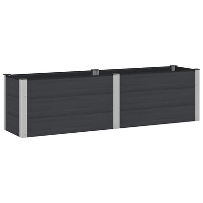 vidaXL Garden Raised Bed Black 200 x 50 x 54 cm