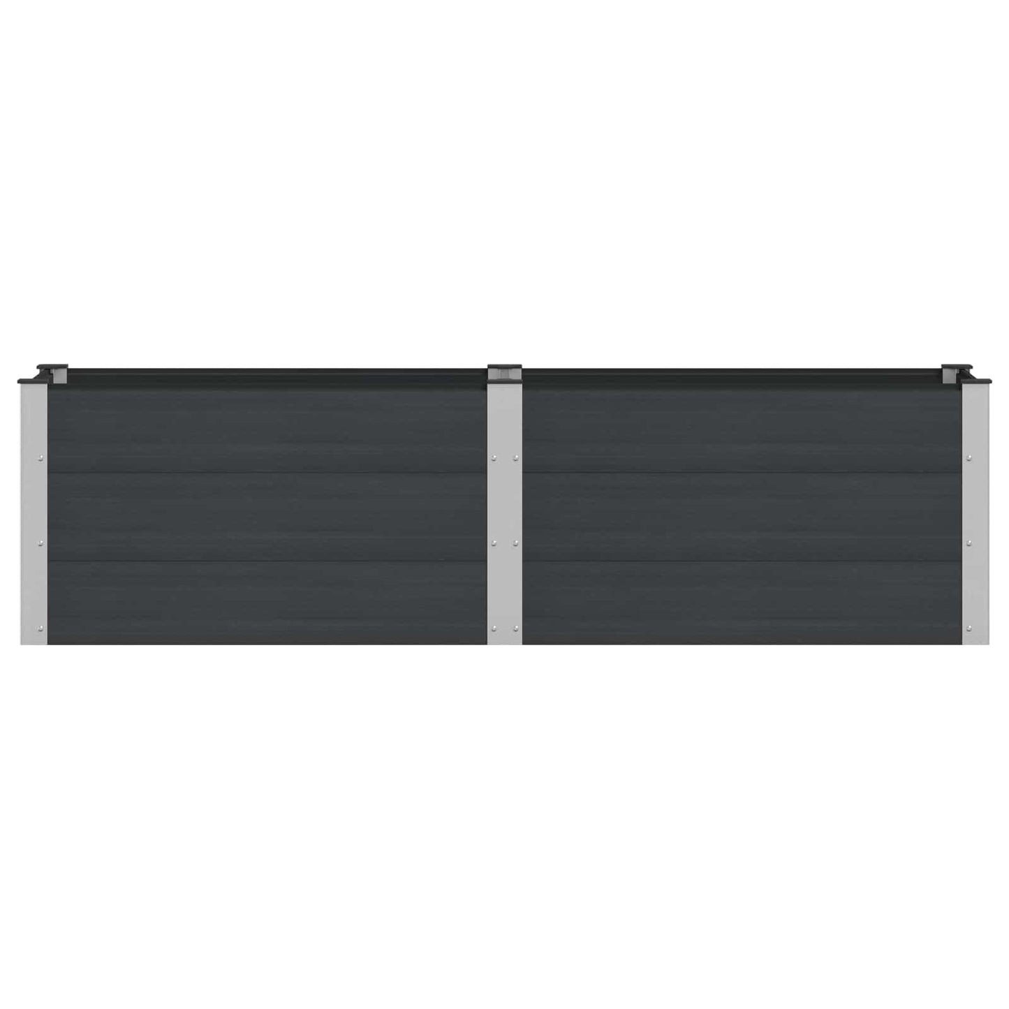 vidaXL Garden Raised Bed Black 200 x 50 x 54 cm