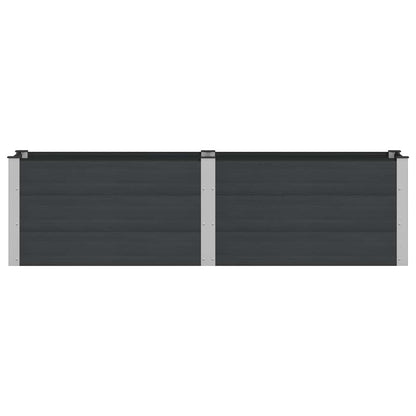 vidaXL Garden Raised Bed Black 200 x 50 x 54 cm