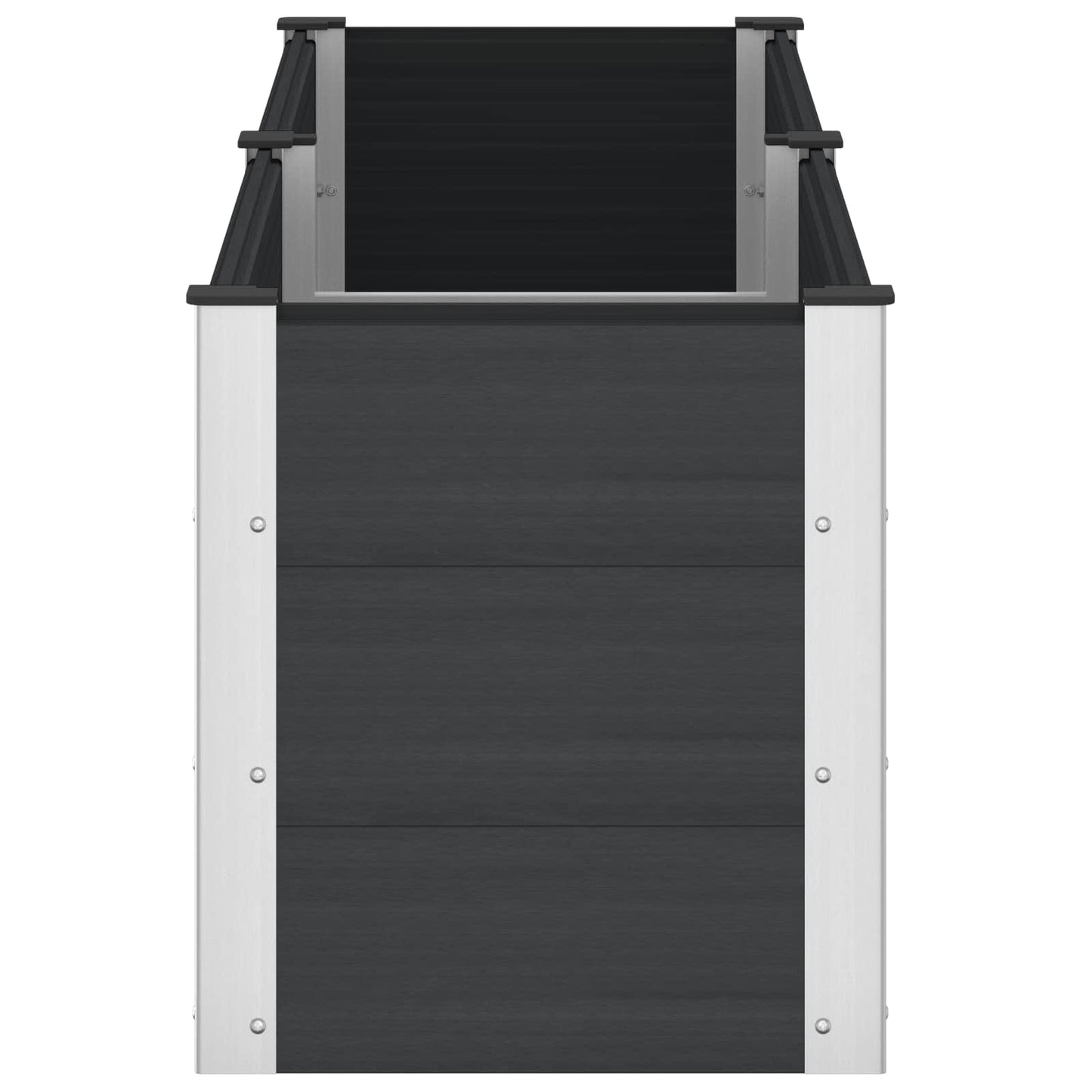 vidaXL Garden Raised Bed Black 200 x 50 x 54 cm