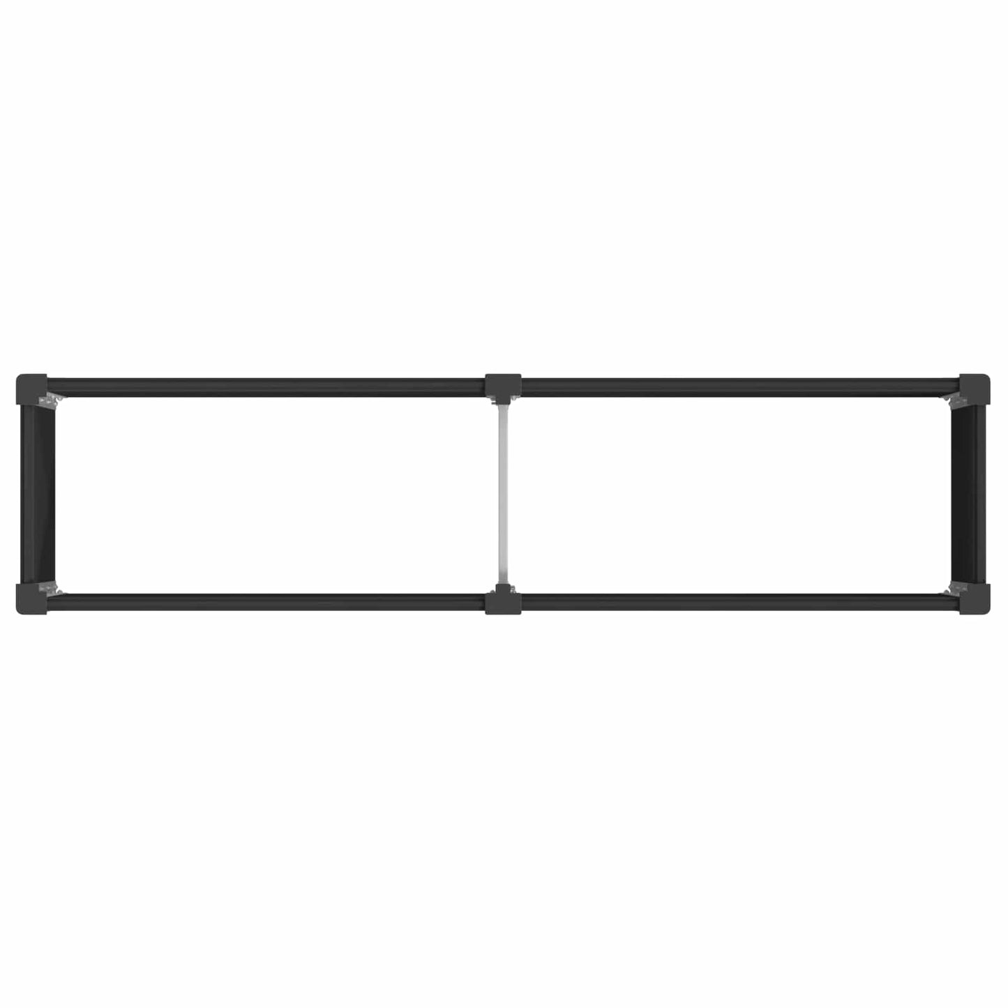 vidaXL Garden Raised Bed Black 200 x 50 x 54 cm