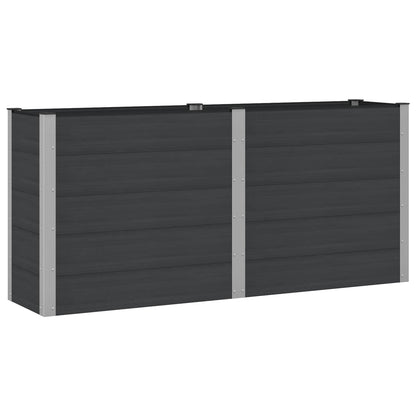 vidaXL Garden Raised Bed Black 200 x 50 x 91 cm