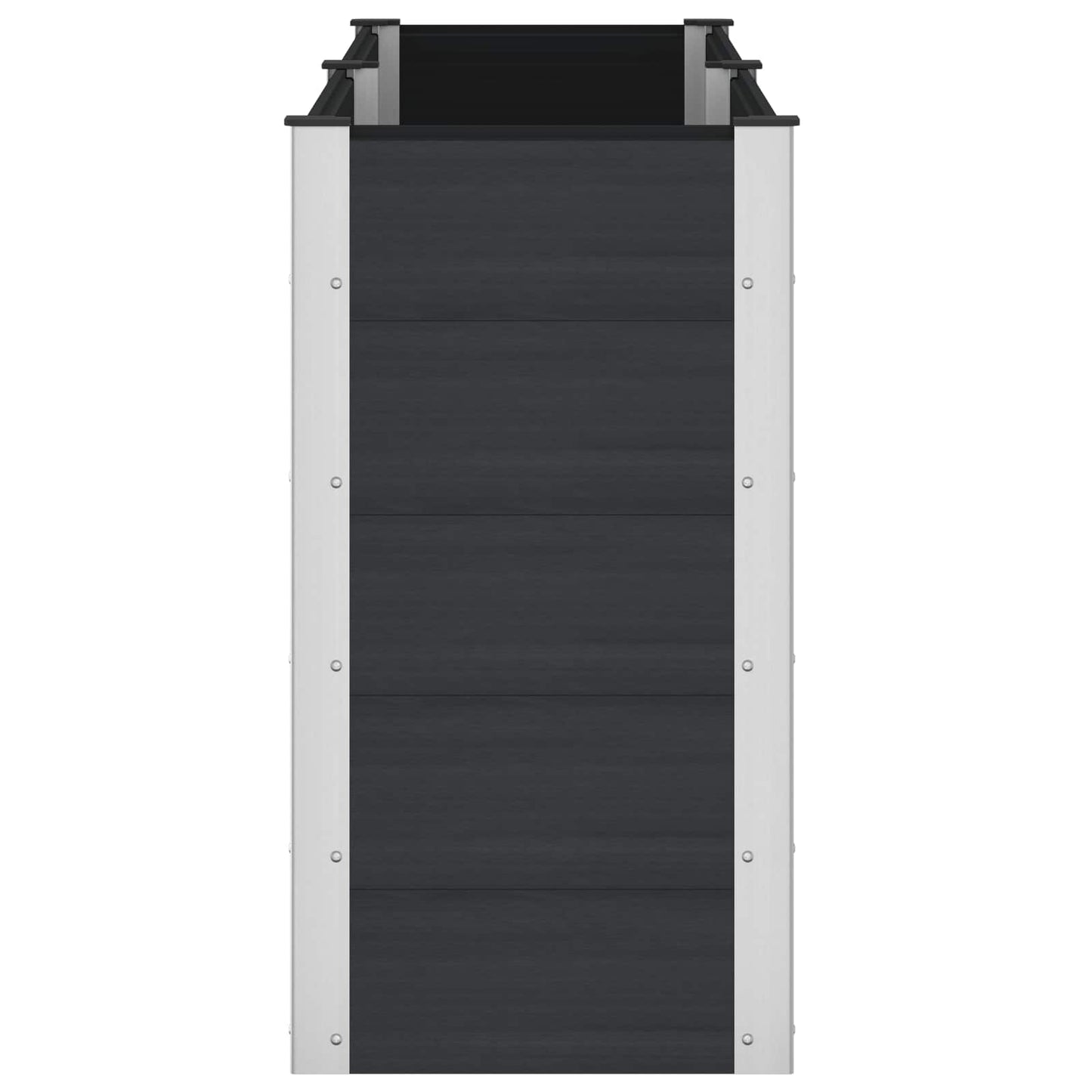 vidaXL Garden Raised Bed Black 200 x 50 x 91 cm