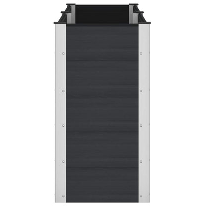 vidaXL Garden Raised Bed Black 200 x 50 x 91 cm