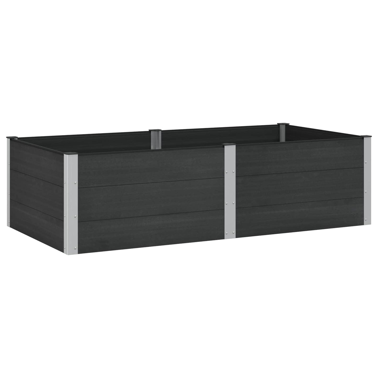vidaXL Garden Raised Bed Black 200 x 100 x 54 cm