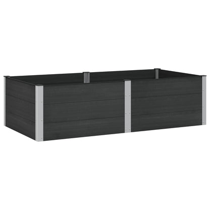 vidaXL Garden Raised Bed Black 200 x 100 x 54 cm