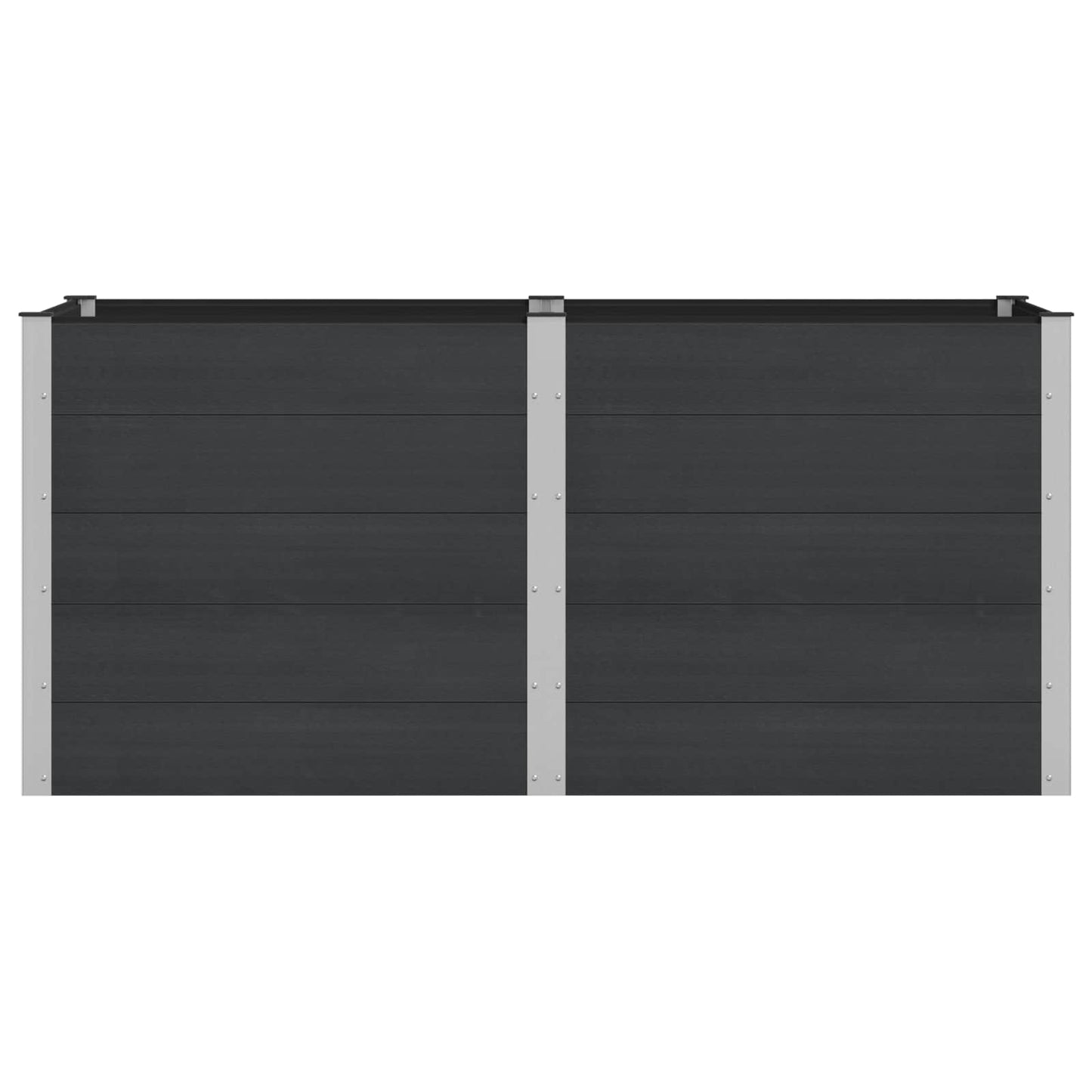 vidaXL Garden Raised Bed Black 200 x 100 x 91 cm