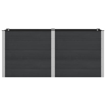 vidaXL Garden Raised Bed Black 200 x 100 x 91 cm