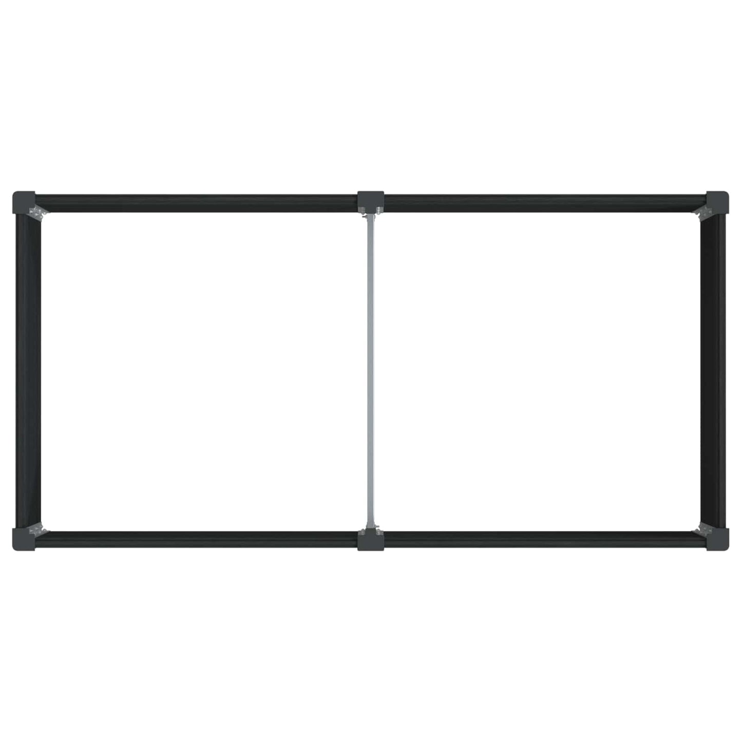 vidaXL Garden Raised Bed Black 200 x 100 x 91 cm