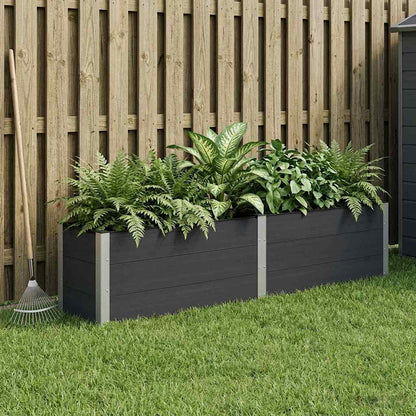 vidaXL Garden Raised Bed Black 250 x 50 x 54 cm
