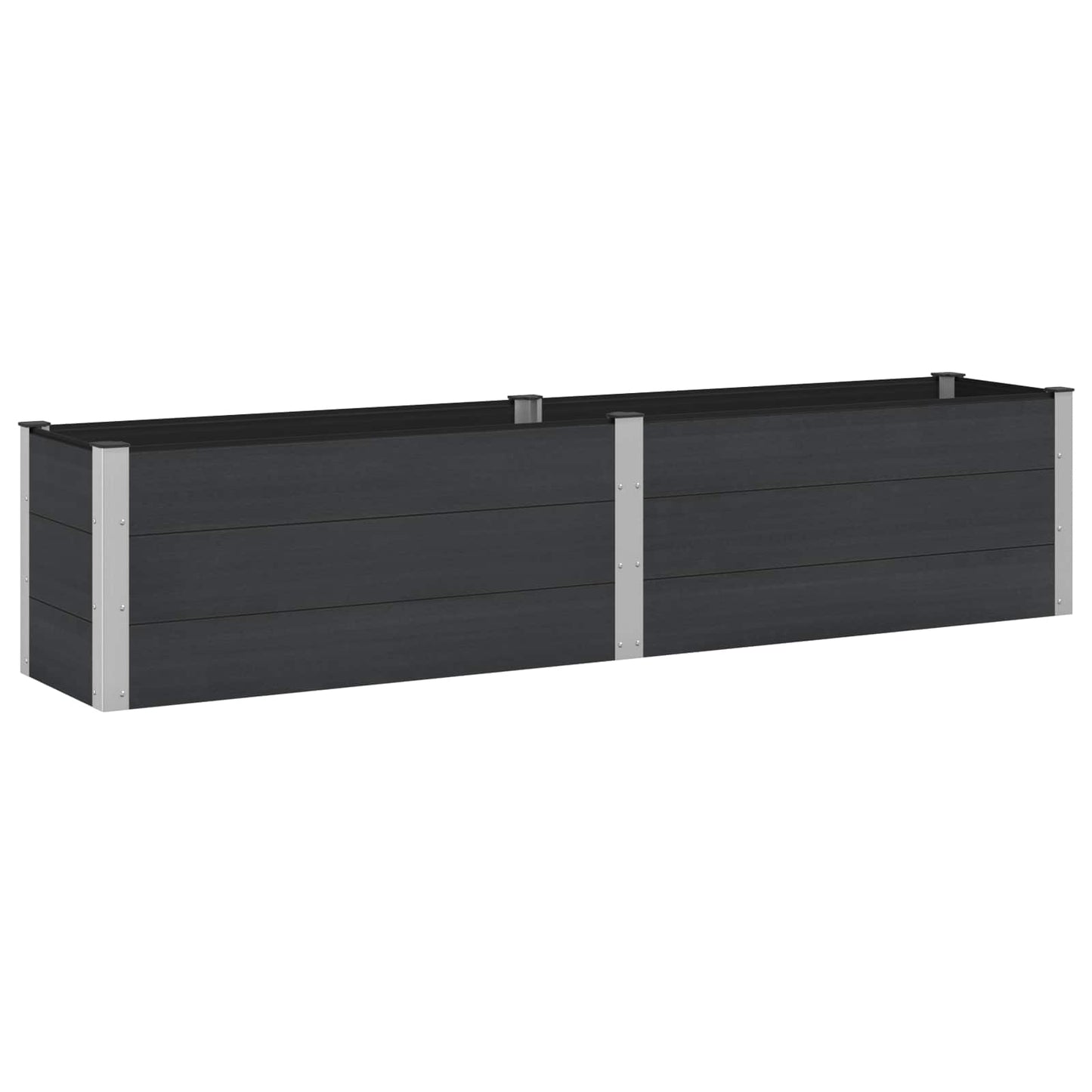 vidaXL Garden Raised Bed Black 250 x 50 x 54 cm