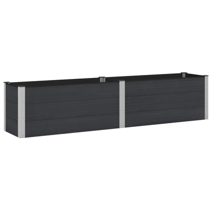 vidaXL Garden Raised Bed Black 250 x 50 x 54 cm