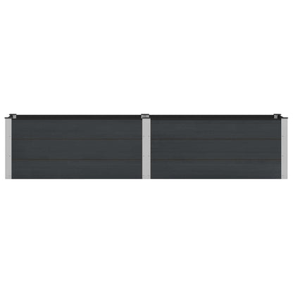 vidaXL Garden Raised Bed Black 250 x 50 x 54 cm