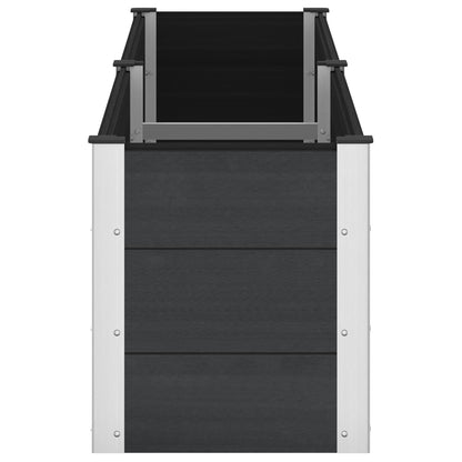 vidaXL Garden Raised Bed Black 250 x 50 x 54 cm
