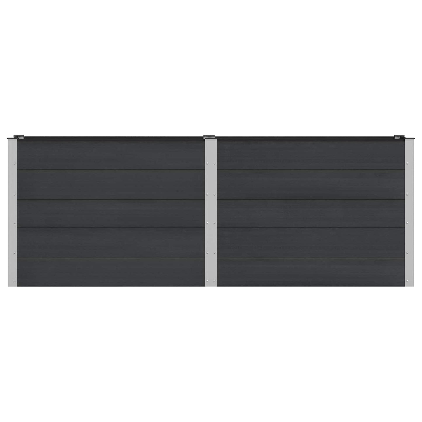 vidaXL Garden Raised Bed Black 250 x 50 x 91 cm