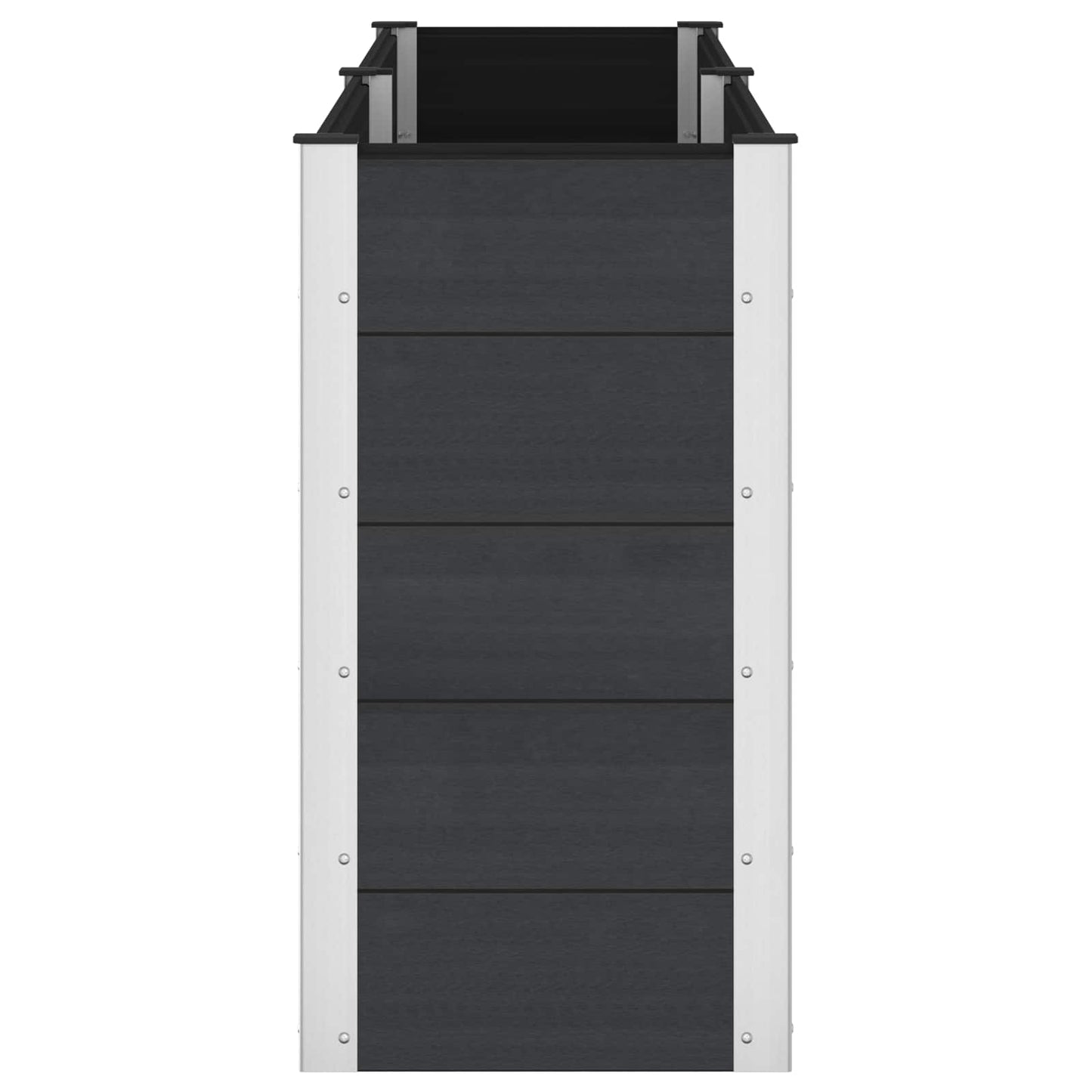 vidaXL Garden Raised Bed Black 250 x 50 x 91 cm