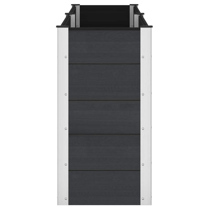 vidaXL Garden Raised Bed Black 250 x 50 x 91 cm