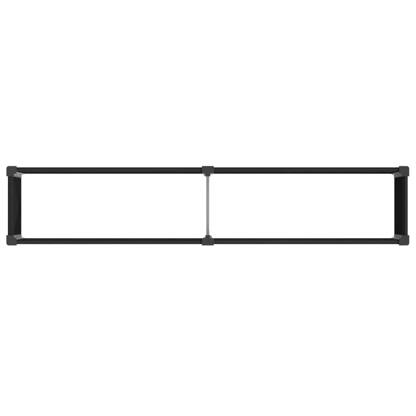 vidaXL Garden Raised Bed Black 250 x 50 x 91 cm